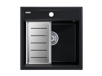 Комплект: Мойка STEPIA 50 + коландер ADVANCE PM115051-BLM+A375-BS